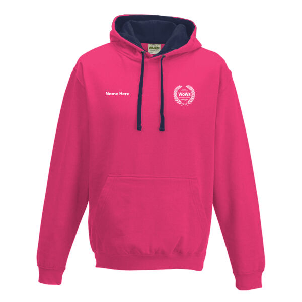 RCYC WoWs Personalised Contrast Hoodie Dark Colours Thumbnail